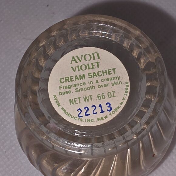 Avon Hawaiian White Ginger Cologne .5 Oz & Avon Violet Cream Sachet (Empty) - Picture 15 of 15